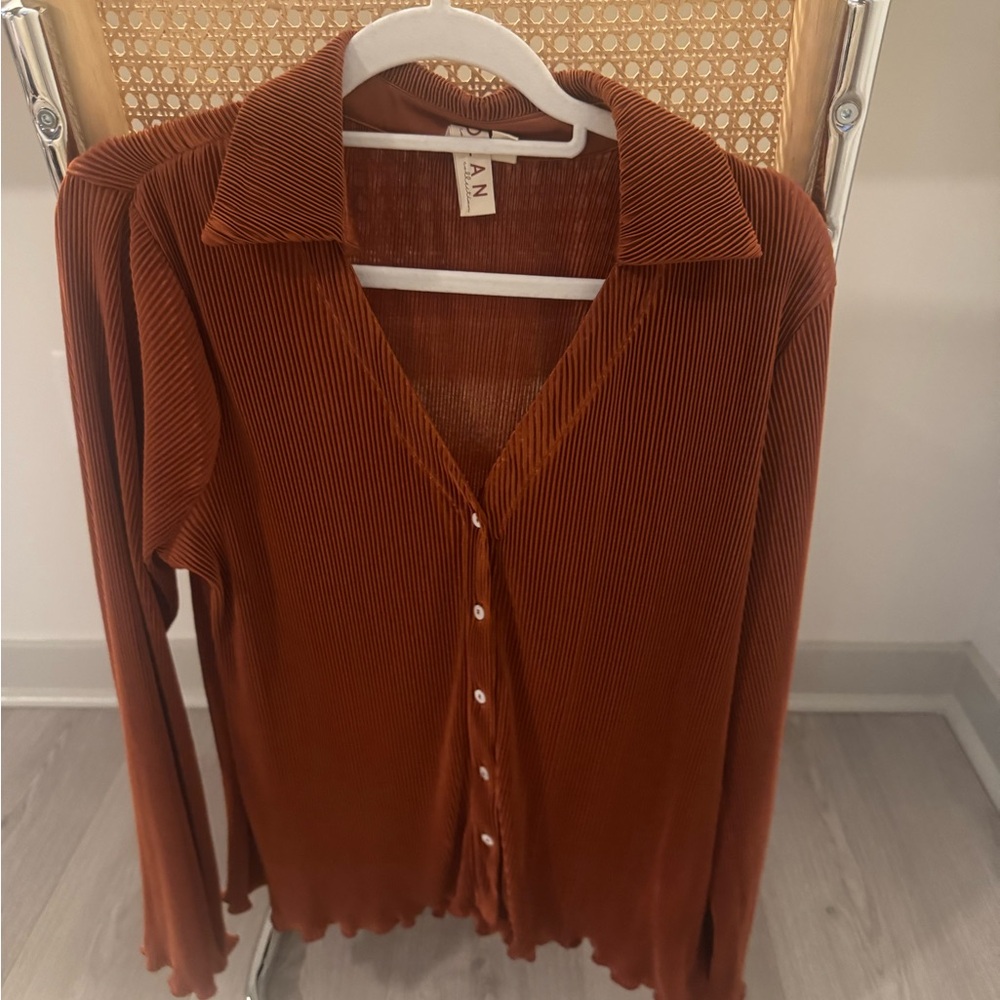 Dolan Terracotta Button-Down Shirt
